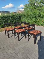 Vintage eetkamerstoelen, Huis en Inrichting, Stoelen, Ophalen, Gebruikt, Bruin