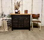 Antieke werkbank ladekast keukenkast commode koffiebar, Ophalen, Gebruikt, Landelijk antiek, 100 tot 150 cm