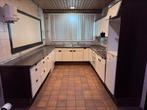 Gebr.  keuken met werkende vaatwasser, kookplaat en koelkast, Ophalen, Gebruikt, Wit, U-keuken