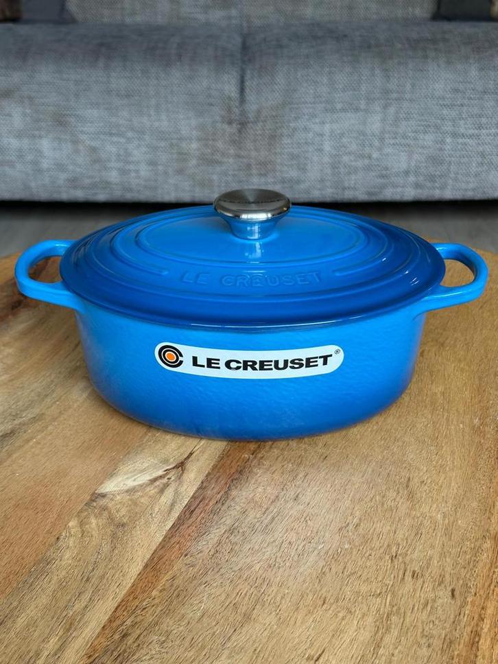Le Creuset Gietijzeren Ovale Braadpan 23 cm – Marseille, Huis en Inrichting, Keuken | Potten en Pannen, Nieuw, Koekenpan of Braadpan