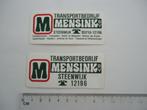 sticker oud MENSINK Steenwijk transport truck retro kraan, Verzenden, Zo goed als nieuw, Bedrijf of Vereniging