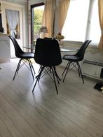 4 stoelen en eettafel, Huis en Inrichting, Ophalen, Zo goed als nieuw