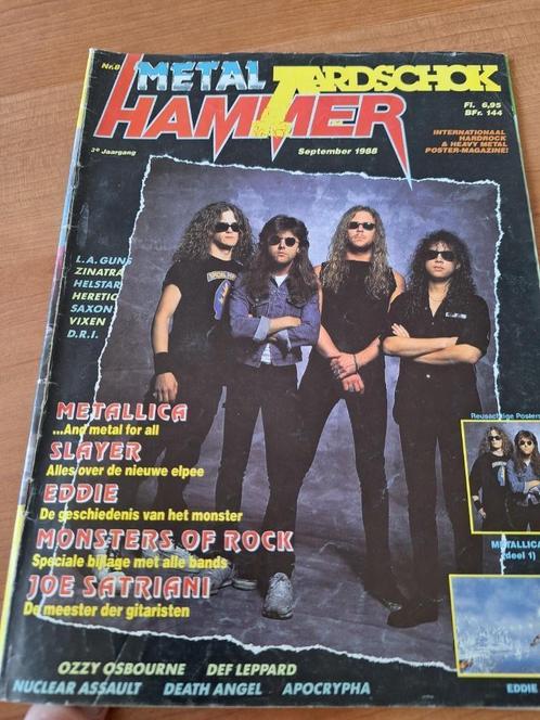 Metal Hammer 1988 Kiss Slayer Europe Ozzy Def Leppard Saxon, Verzamelen, Tijdschriften, Kranten en Knipsels, Tijdschrift, Nederland