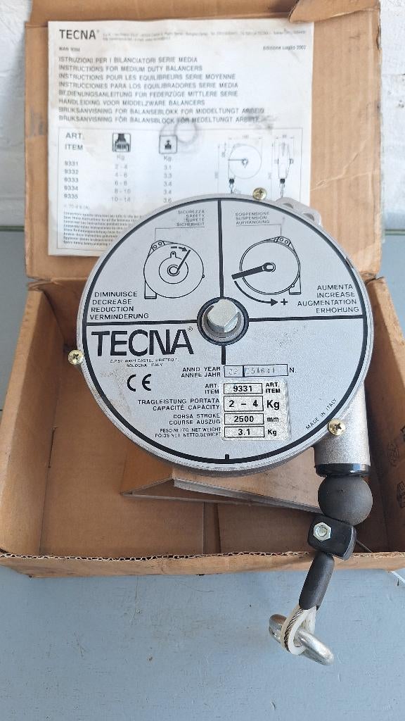 Tecna 9331 veerbalancer 2-4kg, Ophalen of Verzenden, Zo goed als nieuw