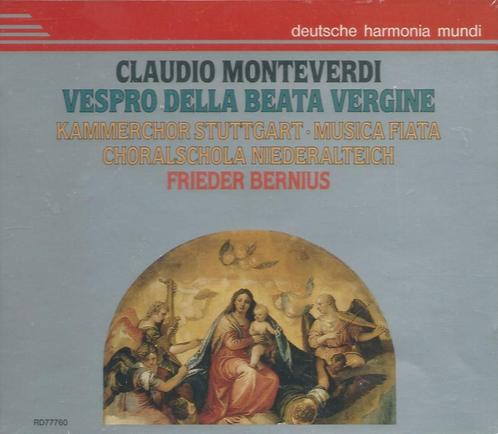 2CD Monteverdi: Vespro / Bernius (nieuwstaat), Cd's en Dvd's, Cd's | Klassiek, Zo goed als nieuw, Vocaal, Barok, Met libretto