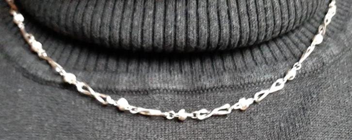 Ketting K9, Sieraden, Tassen en Uiterlijk, Kettingen, Zo goed als nieuw, Overige materialen, Zilver, Verzenden