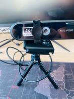 Webcam met Statief - Full HD 4K, Ophalen of Verzenden, Zo goed als nieuw, ChromeOS, Monitorclip