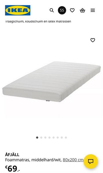 Ikea 80x200 cm matras 2 stuks zgan beschikbaar voor biedingen