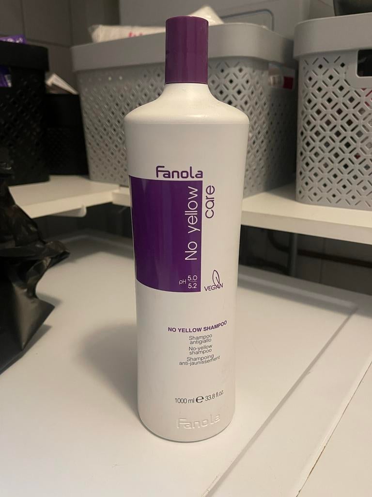 Fanola No Yellow Zilvershampoo - 1000ml, Ophalen of Verzenden, Nieuw, Shampoo of Conditioner