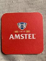 Vierkant Amstel bierviltje 2 kanten, Verzamelen, Nieuw, Viltje(s), Ophalen of Verzenden, Amstel