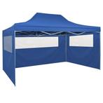 Vouwtent pop-up met 4 zijwanden 3x4,5 m blauw, Tuin en Terras, Partytenten, Nieuw, 2 meter of meer, Minder dan 5 meter, Opvouwbaar