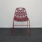 Crassevig Nett Kantinestoelen|  | Stapelbaar | Bordeaux Rood, Gebruikt, Ophalen of Verzenden, Rood, Metaal