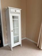 Mooi wit glazen kastje - Badkamerkast, Huis en Inrichting, Kasten | Vitrinekasten, Ophalen, Minder dan 50 cm, Gebruikt, 100 tot 150 cm