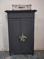 Prachtige antieke zwarte biedermeier kast, Ophalen of Verzenden