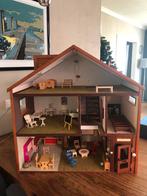 Vintage Poppenhuis met Meubels - 50 jaar oud, Ophalen, Gebruikt, Poppenhuis