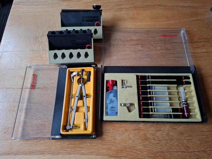 Rotring technische tekenpennen set, Hobby en Vrije tijd, Tekenen, Zo goed als nieuw, Overige typen, Ophalen