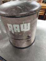 Raw prullenbak, Huis en Inrichting, Woonaccessoires | Prullenbakken, Ophalen, Zo goed als nieuw, Minder dan 50 cm