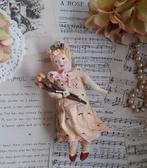 Prachtig brocante wattenpopje Spun cotton feathertree, Diversen, Kerst, Ophalen of Verzenden, Nieuw