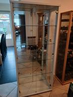 Witte vitrine kast,, Huis en Inrichting, Kasten | Vitrinekasten, Ophalen, 25 tot 50 cm, 50 tot 100 cm, 150 tot 200 cm