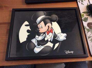 Disney Mickey Mouse schilderij. "Black Tuxedo" 42 x 32 cm