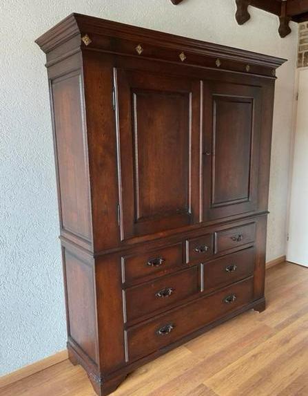 Zware Eiken Kabinetkast bezorgen <10 km mogelijk, Huis en Inrichting, Kasten | Kledingkasten, Gebruikt, 150 tot 200 cm, 100 tot 150 cm