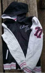 Vest zwart/wit/roze maat 146/152 merk c&a here + there, Kinderen en Baby's, Gebruikt, C&A, Meisje, Trui of Vest