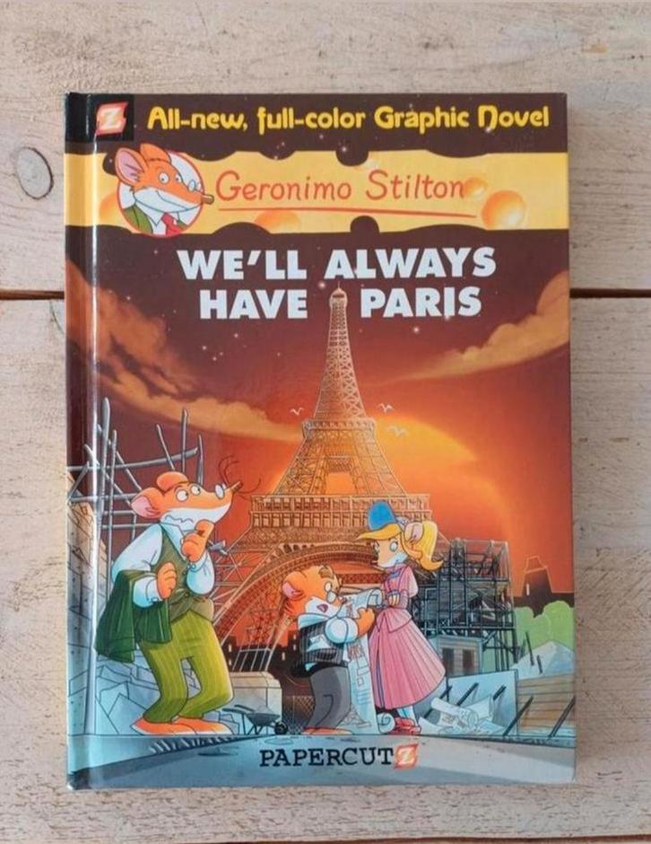 Geronimo Stilton - We'll always have Paris (Engels), Boeken, Kinderboeken | Jeugd | onder 10 jaar, Zo goed als nieuw, Ophalen of Verzenden