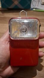 Vintage Rode Zaklamp - op batterij, Ophalen of Verzenden, Batterij