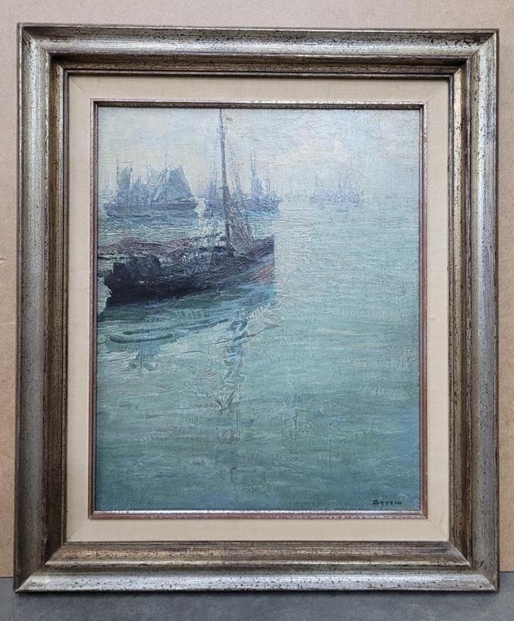 Camille BOTTIN, impressionistische marine, Antiek en Kunst, Kunst | Schilderijen | Klassiek, Ophalen of Verzenden