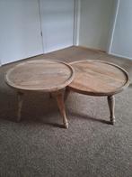 Zgan houten tafeltjes, Ophalen of Verzenden, Minder dan 55 cm, Zo goed als nieuw, Hout