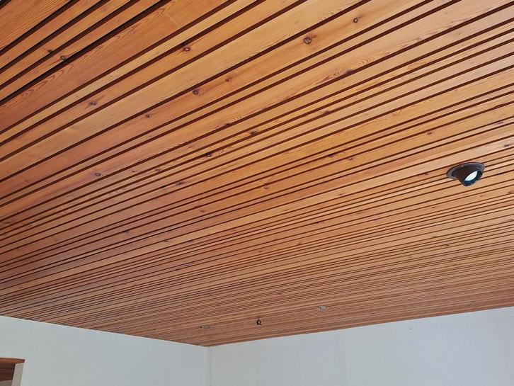japandi vurenhout latten lengte 4 meter plafond 30 m2, Doe-het-zelf en Verbouw, Hout en Planken, Zo goed als nieuw, Plank, Vuren