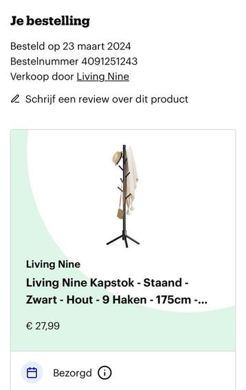 Staande kapstok - Living Nine beschikbaar voor biedingen