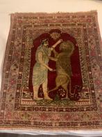 Uniek antiek Perzisch Kerman wandtapijt, Antiek en Kunst, Ophalen of Verzenden