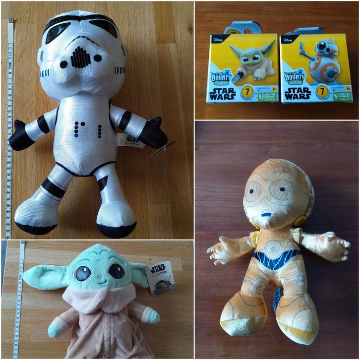 3 x knuffel, 2 x bounty collection star wars, Verzamelen, Star Wars, Nieuw, Actiefiguurtje, Ophalen