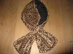 mooie nieuwe panterprint sjaal met zwarte voering, Kleding | Dames, Mutsen, Sjaals en Handschoenen, Verzenden, Nieuw, Maat 42/44 (L)