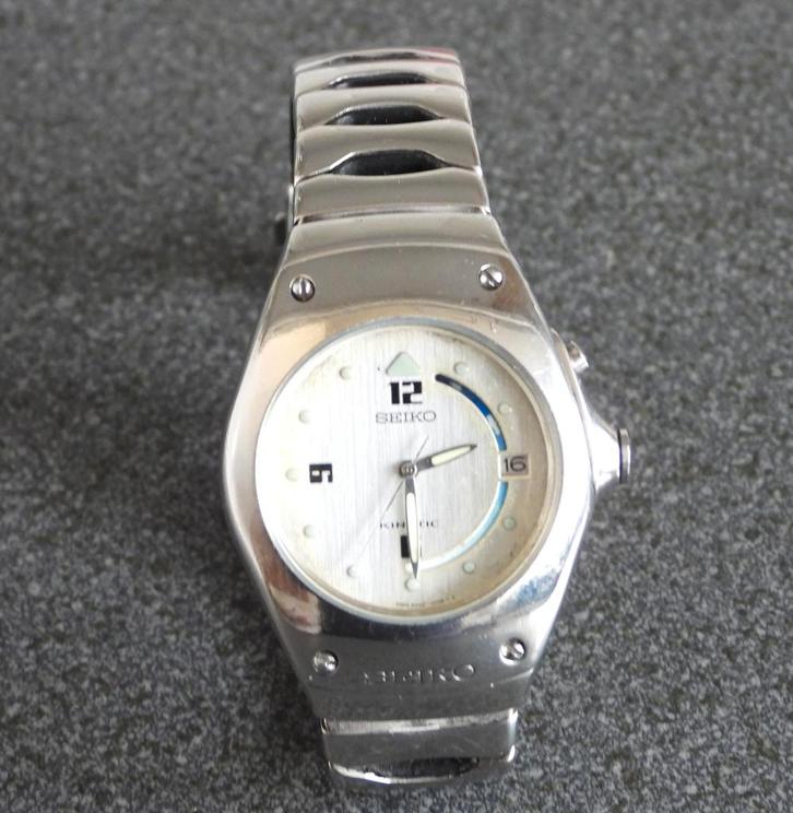 Horloge Seiko Kinetic Arctura..., Sieraden, Tassen en Uiterlijk, Horloges | Heren, Gebruikt, Polshorloge, Seiko, Staal, Staal