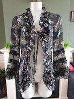 Isla Ibiza schitterend beige zwart vest mt S 36 Gratis Verz., Kleding | Dames, Verzenden, Zwart, Zo goed als nieuw, Isla Ibiza