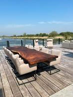 Unieke robuuste Suar boomstam tafels tafel eettafel, Eikenhout, Ophalen of Verzenden, Vijf personen of meer, Rechthoekig