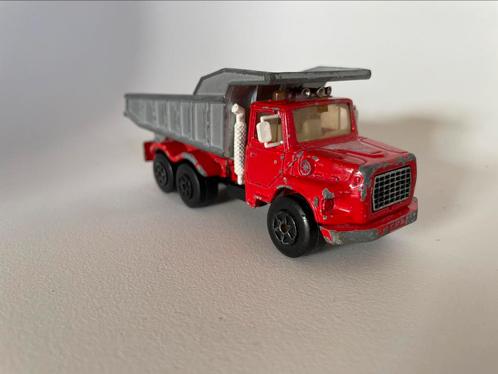 model Ford LTS dumper Majorette 1/60 rood kiepbak kipper, Hobby en Vrije tijd, Modelauto's | 1:50, Gebruikt, Bus of Vrachtwagen