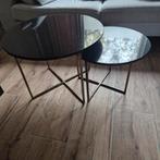 Marmeren Salontafel Set - Afneembaar Blad, Huis en Inrichting, Tafels | Bijzettafels, Minder dan 55 cm, Gebruikt, Rond, Ophalen of Verzenden