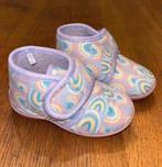 Sloffen mt 21-22 paars lila met regenboogjes, Slofjes, Meisje, Ophalen of Verzenden, Zo goed als nieuw