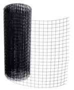 (M045) Kence Volieregaas 25x25mm 1,2mm 50cm x 10m Zwart, Verzenden, Zo goed als nieuw, 10 tot 20 meter, Gaas