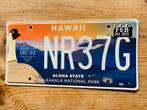 Amerikaanse kentekenplaat/nummerplaat Hawaii USA, Verzamelen, Auto's, Gebruikt, Ophalen of Verzenden