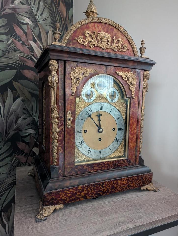 Engelse tafelklok 8 bellen - Walford & Cambray, Antiek en Kunst, Antiek | Klokken, Ophalen