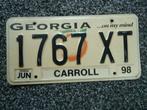 Kentekenplaat licenseplate Georgia Carroll USA, Verzamelen, Ophalen of Verzenden, Gebruikt, Auto's