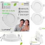 Inbouwspot dimbaar IP44 Warmwit. Gat100mm. Buiten115mm.H26mm, Led, Metaal of Aluminium, Nieuw, Ophalen of Verzenden