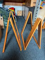 2 klapschragen hout gelakt, Ophalen, Gebruikt, Overige typen, Minder dan 2 meter
