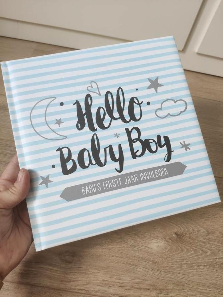 Hello baby boyl baby's eerste jaar invulboek nieuw, Kinderen en Baby's, Kraamcadeaus en Geboorteborden, Nieuw, Kraamcadeau, Ophalen of Verzenden