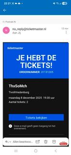 2 tickets voor concert van ThxSoMch, 8 dec, TivoliVredenburg, Tickets en Kaartjes, Twee personen, December, Hard Rock of Metal
