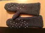 Warme wanten met glimsteentjes en parelkraaltjes maat M, Kleding | Dames, Mutsen, Sjaals en Handschoenen, Maat 38/40 (M), Verzenden